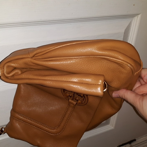Tory Burch "Amanda" Fold Over Leather Crossbody Bag - Picture 11 of 17